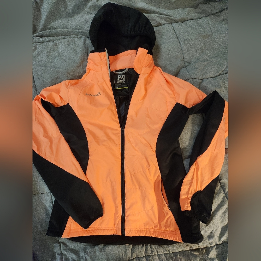 AVALANCHE Orange and Black Jacket